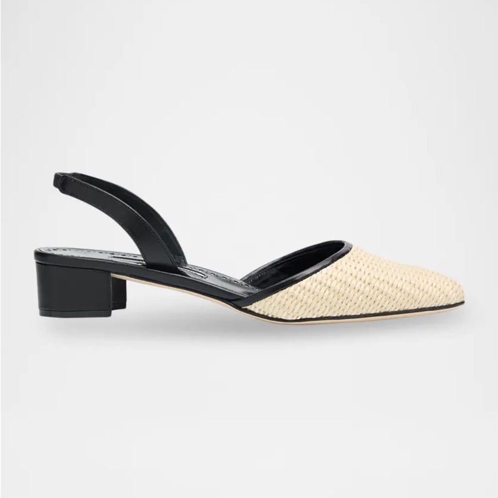 Manolo Blahnik Raffro Slingbacks - Size 35